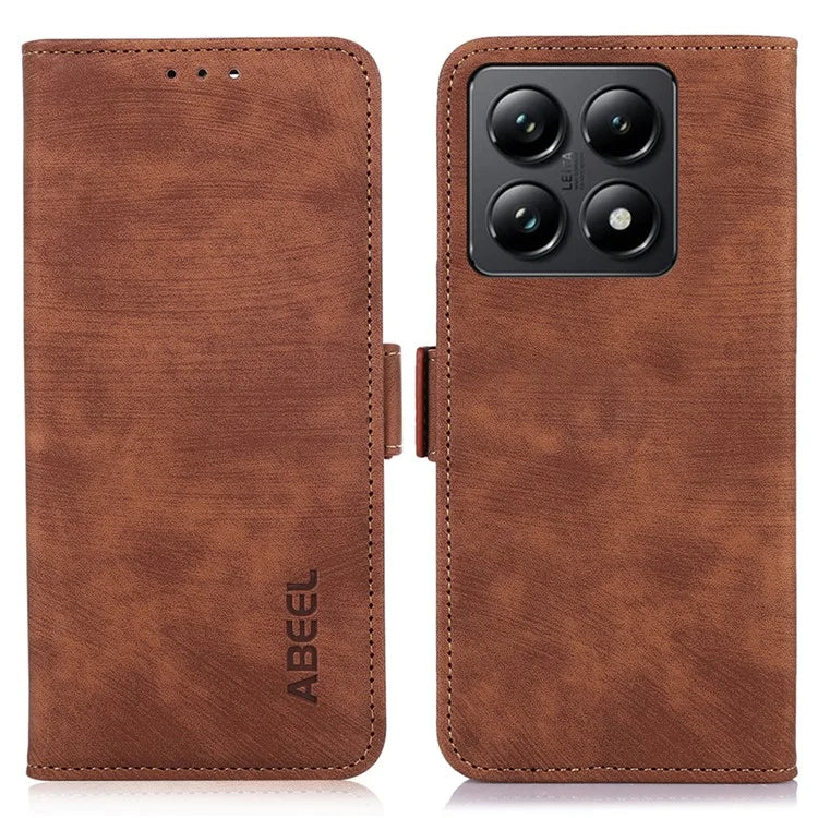 ABEEL For Xiaomi 14T Pro Case Retro Leather Phone Cover Wallet Stand View