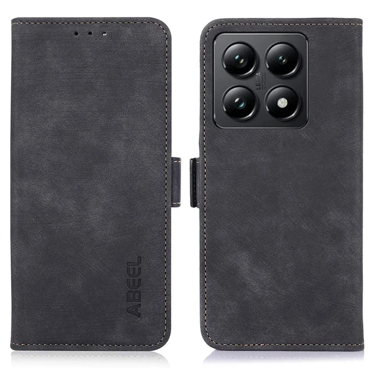 ABEEL For Xiaomi 14T Pro Case Retro Leather Phone Cover Wallet Stand View