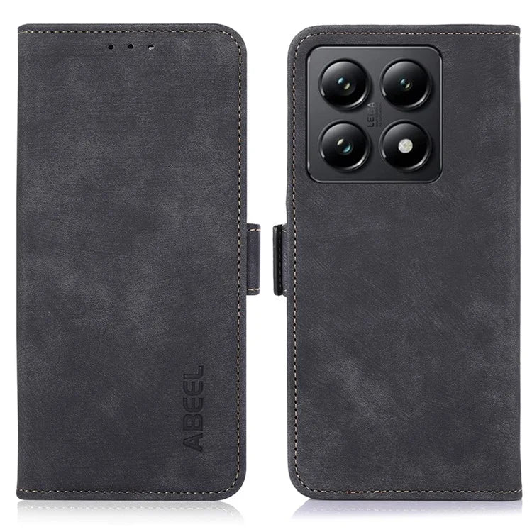ABEEL For Xiaomi 14T Case Retro Leather Phone Cover Wallet Stand View