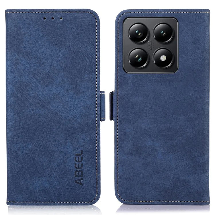 ABEEL For Xiaomi 14T Case Retro Leather Phone Cover Wallet Stand View