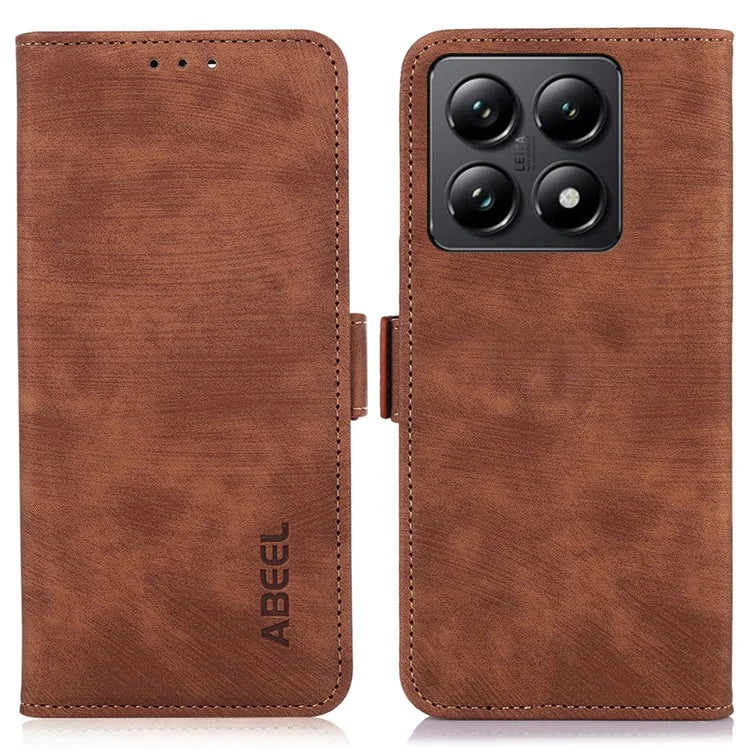 ABEEL For Xiaomi 14T Case Retro Leather Phone Cover Wallet Stand View