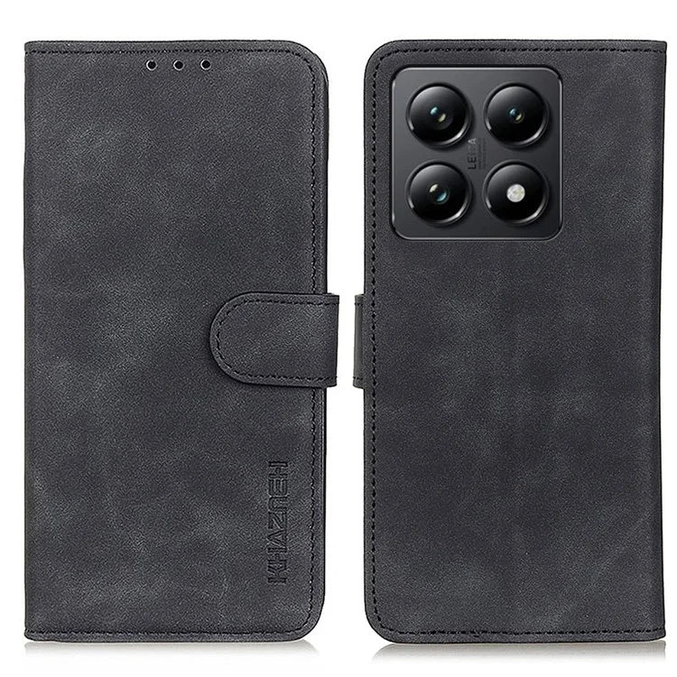 KHAZNEH For Xiaomi 14T Case Retro PU Leather Wallet Stand Phone Cover