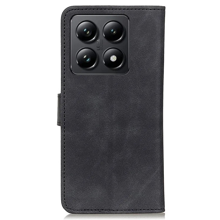 KHAZNEH For Xiaomi 14T Case Retro PU Leather Wallet Stand Phone Cover