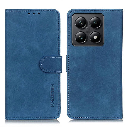 KHAZNEH For Xiaomi 14T Case Retro PU Leather Wallet Stand Phone Cover