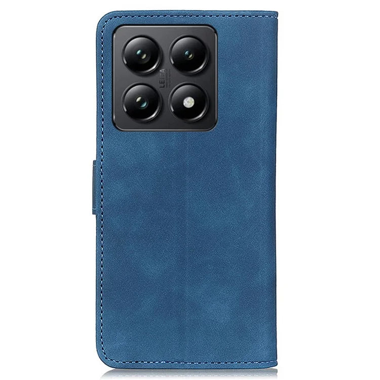 KHAZNEH For Xiaomi 14T Case Retro PU Leather Wallet Stand Phone Cover