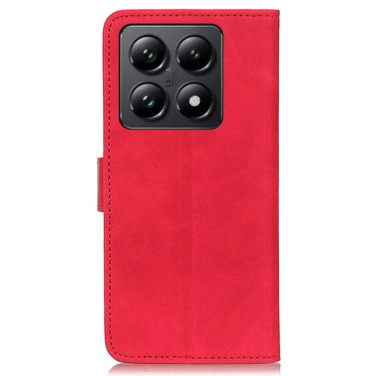 KHAZNEH For Xiaomi 14T Case Retro PU Leather Wallet Stand Phone Cover