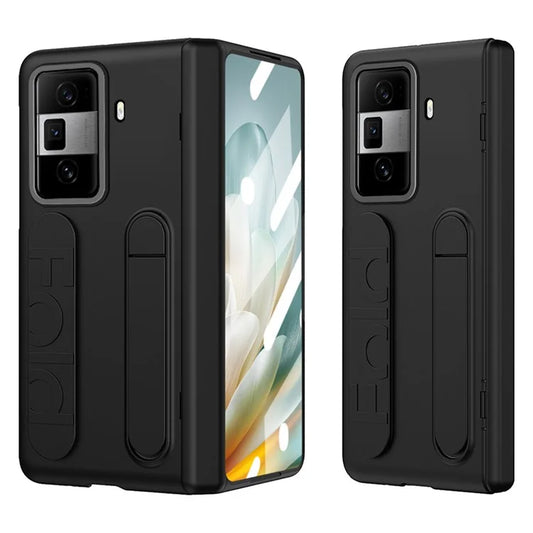 For Honor Magic Vs3 5G Case Kickstand Wristband PC Phone Cover with Tempered Glass Film