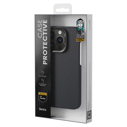 BENKS For iPhone 16 Pro Magnetic Case 600D Kevlar Aramid Fiber Phone Cover