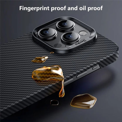 BENKS For iPhone 16 Pro Max Magnetic Case 600D Kevlar Aramid Fiber Phone Cover