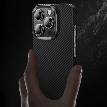 BENKS For iPhone 16 Pro Max Magnetic Case 600D Kevlar Aramid Fiber Phone Cover