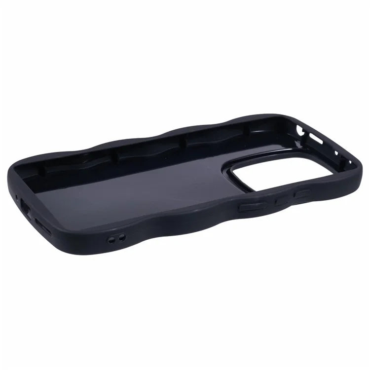 WANLONFENG XL Series for Xiaomi Poco M6 Pro 4G / Redmi Note 13 Pro 4G Case Wave Edge TPU Cover with Tempered Glass Film