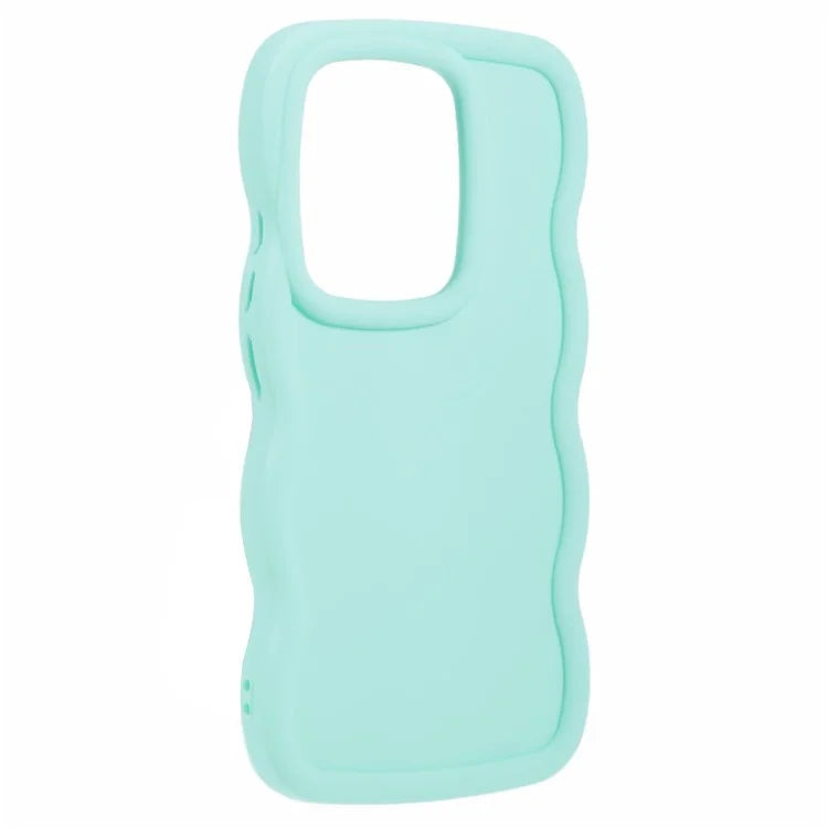 WANLONFENG XL Series for Xiaomi Poco M6 Pro 4G / Redmi Note 13 Pro 4G Case Wave Edge TPU Cover with Tempered Glass Film
