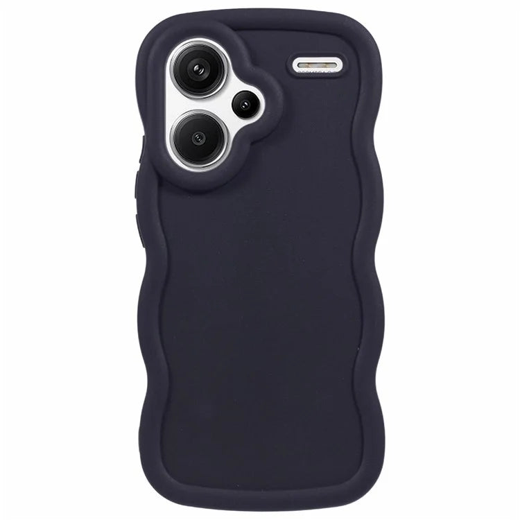 WANLONFENG XL Series for Xiaomi Redmi Note 13 Pro+ 5G Case Wave Edge TPU Cover with Tempered Glass Film