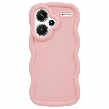 WANLONFENG XL Series for Xiaomi Redmi Note 13 Pro+ 5G Case Wave Edge TPU Cover with Tempered Glass Film