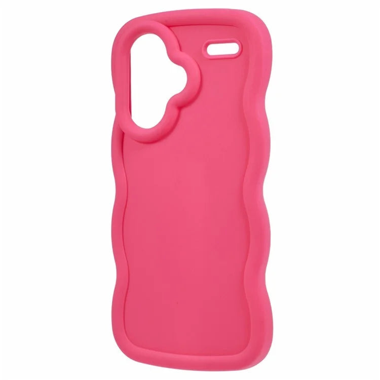 WANLONFENG XL Series for Xiaomi Redmi Note 13 Pro+ 5G Case Wave Edge TPU Cover with Tempered Glass Film