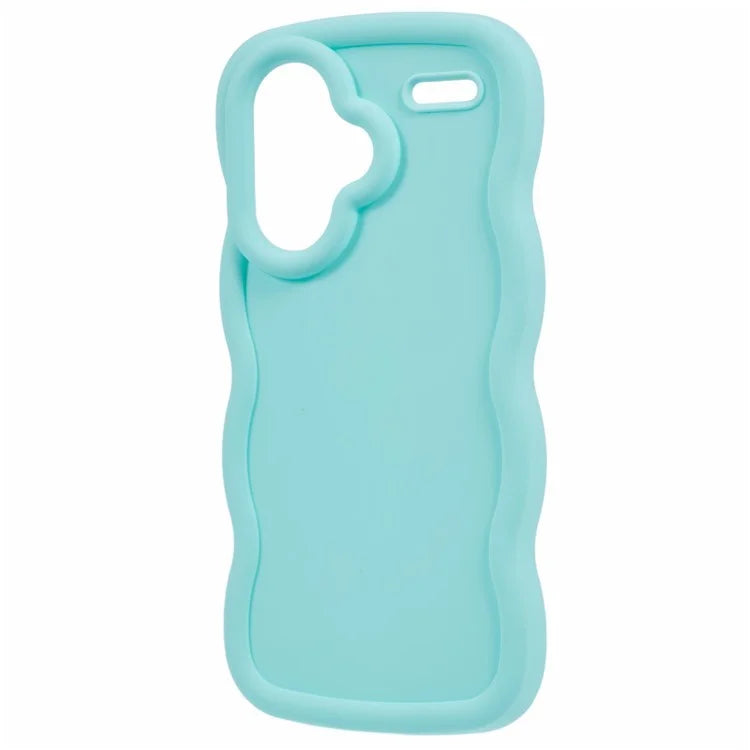 WANLONFENG XL Series for Xiaomi Redmi Note 13 Pro+ 5G Case Wave Edge TPU Cover with Tempered Glass Film