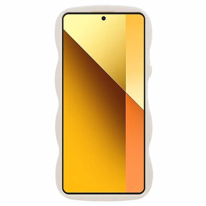 WANLONFENG XL Series for Xiaomi Poco X6 5G / Redmi Note 13 Pro 5G Case Wave Edge TPU Cover with Tempered Glass Film
