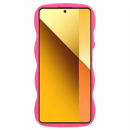 WANLONFENG XL Series for Xiaomi Poco X6 5G / Redmi Note 13 Pro 5G Case Wave Edge TPU Cover with Tempered Glass Film