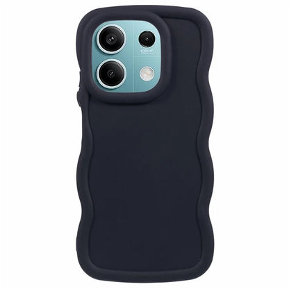 WANLONFENG XL Series for Xiaomi Redmi Note 13 5G Case Wave Edge TPU Cover with Tempered Glass Film