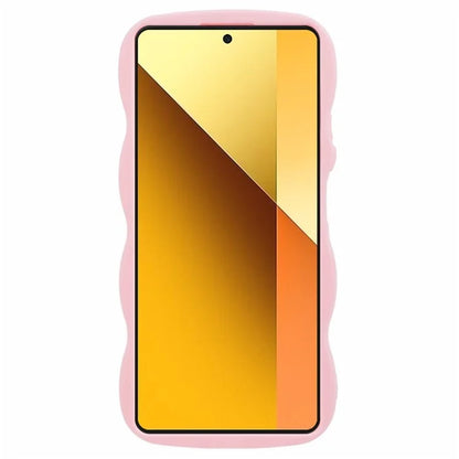 WANLONFENG XL Series for Xiaomi Redmi Note 13 5G Case Wave Edge TPU Cover with Tempered Glass Film