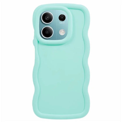 WANLONFENG XL Series for Xiaomi Redmi Note 13 5G Case Wave Edge TPU Cover with Tempered Glass Film
