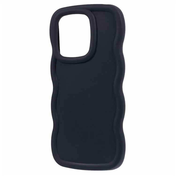 WANLONFENG XL Series for Xiaomi Redmi Note 13 4G Case Wave Edge TPU Cover with Tempered Glass Film