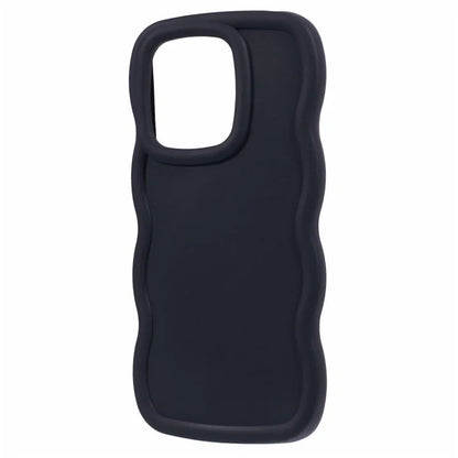 WANLONFENG XL Series for Xiaomi Redmi Note 13 4G Case Wave Edge TPU Cover with Tempered Glass Film