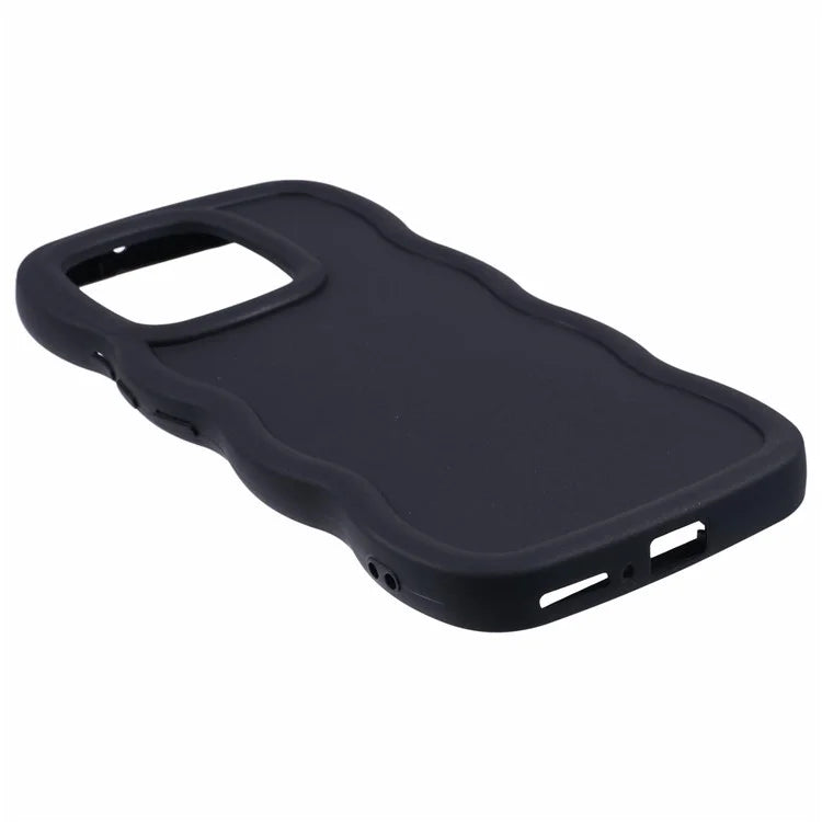 WANLONFENG XL Series for Xiaomi Redmi Note 13 4G Case Wave Edge TPU Cover with Tempered Glass Film