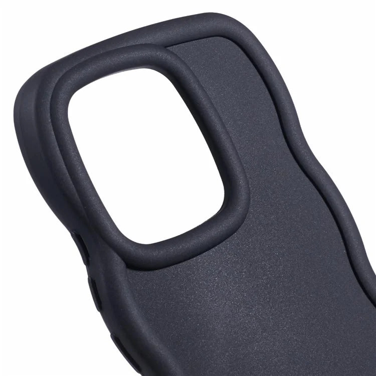 WANLONFENG XL Series for Xiaomi Redmi Note 13 4G Case Wave Edge TPU Cover with Tempered Glass Film
