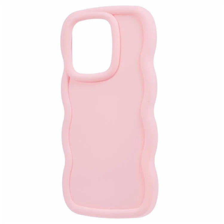 WANLONFENG XL Series for Xiaomi Redmi Note 13 4G Case Wave Edge TPU Cover with Tempered Glass Film