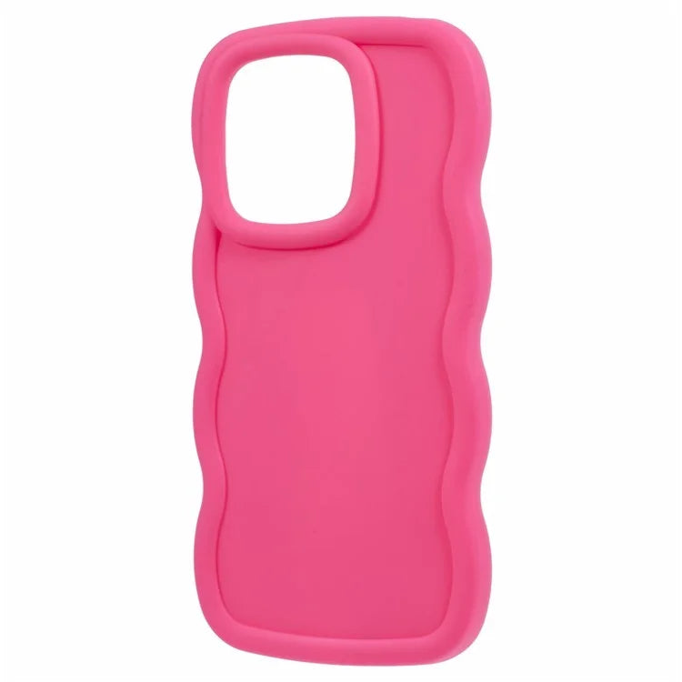 WANLONFENG XL Series for Xiaomi Redmi Note 13 4G Case Wave Edge TPU Cover with Tempered Glass Film