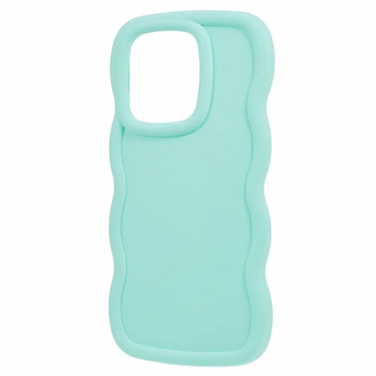 WANLONFENG XL Series for Xiaomi Redmi Note 13 4G Case Wave Edge TPU Cover with Tempered Glass Film