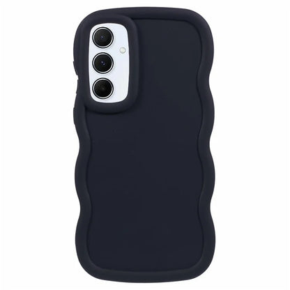 WANLONFENG XL Series for Samsung Galaxy A15 4G / 5G Case Wave Edge TPU Cover with Tempered Glass Film