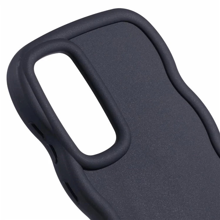 WANLONFENG XL Series for Samsung Galaxy A15 4G / 5G Case Wave Edge TPU Cover with Tempered Glass Film