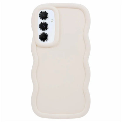 WANLONFENG XL Series for Samsung Galaxy A15 4G / 5G Case Wave Edge TPU Cover with Tempered Glass Film