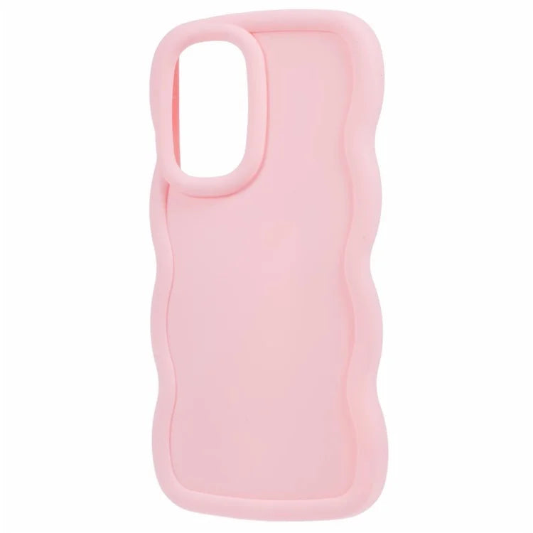 WANLONFENG XL Series for Samsung Galaxy A53 5G Case Wave Edge TPU Cover with Tempered Glass Film
