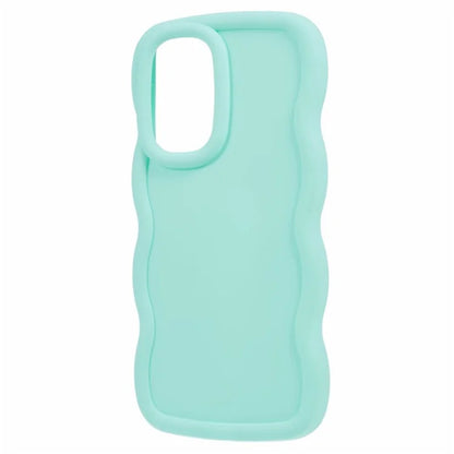 WANLONFENG XL Series for Samsung Galaxy A53 5G Case Wave Edge TPU Cover with Tempered Glass Film