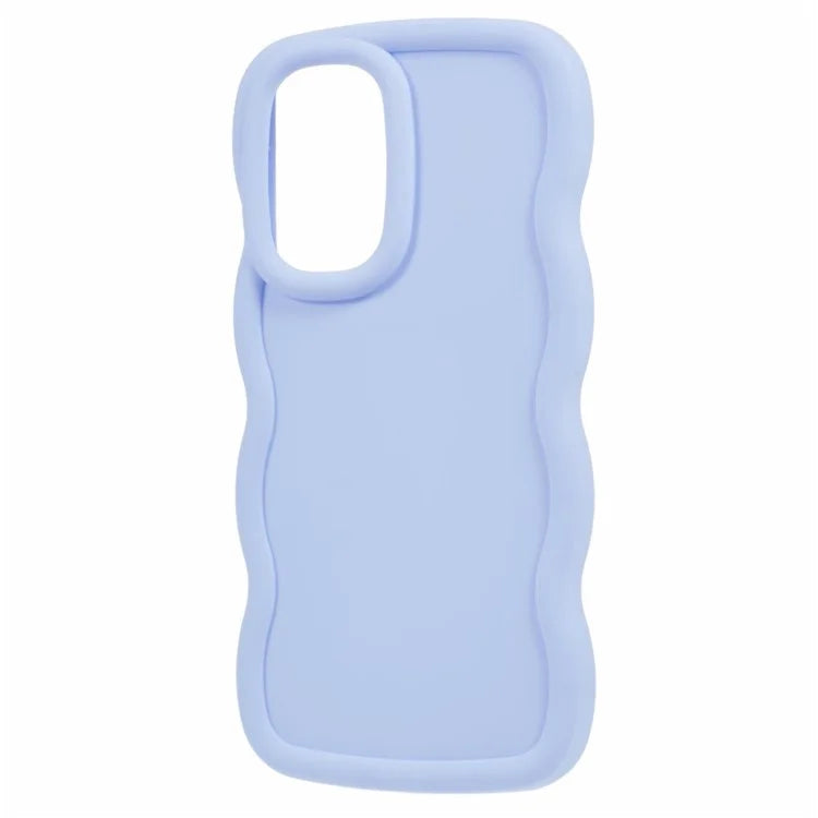 WANLONFENG XL Series for Samsung Galaxy A53 5G Case Wave Edge TPU Cover with Tempered Glass Film