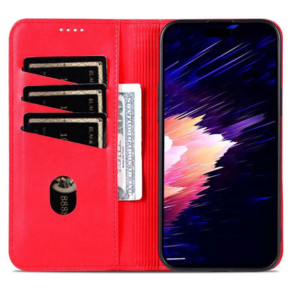 AZNS For iPhone 16 Plus Case Cowhide Texture PU Leather Wallet Phone Cover