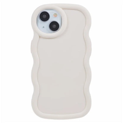 WANLONFENG XL Series for iPhone 13 Case Wave Edge TPU Cover with Tempered Glass Film