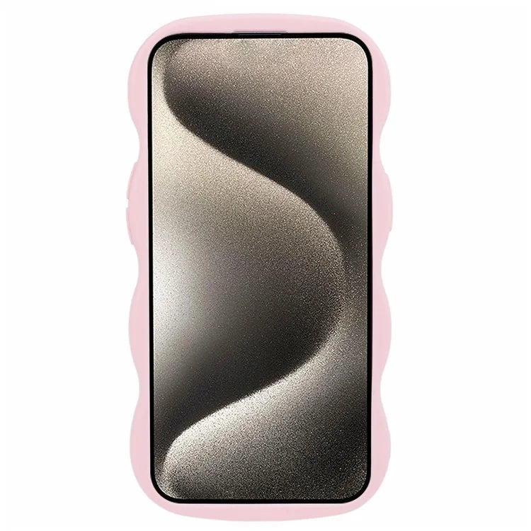 WANLONFENG XL Series for iPhone 13 Case Wave Edge TPU Cover with Tempered Glass Film