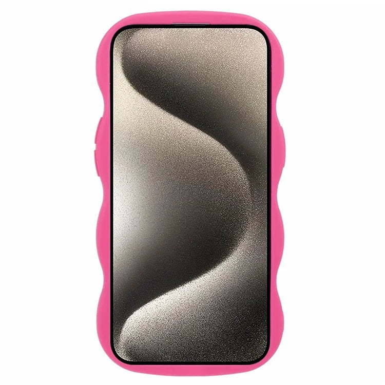 WANLONFENG XL Series for iPhone 13 Case Wave Edge TPU Cover with Tempered Glass Film