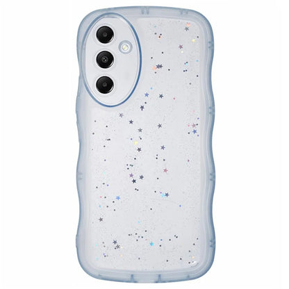 WANLONFENG JWT Series for Samsung Galaxy A05s 4G TPU Case Epoxy Phone Cover Wavy Edge with Tempered Glass