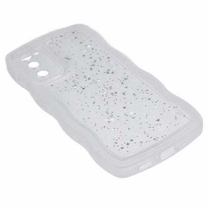 WANLONFENG JWT Series for Samsung Galaxy S20 FE 5G  /  4G  /  S20 FE 2022 TPU Case Epoxy Phone Cover Wavy Edge with Tempered Glass
