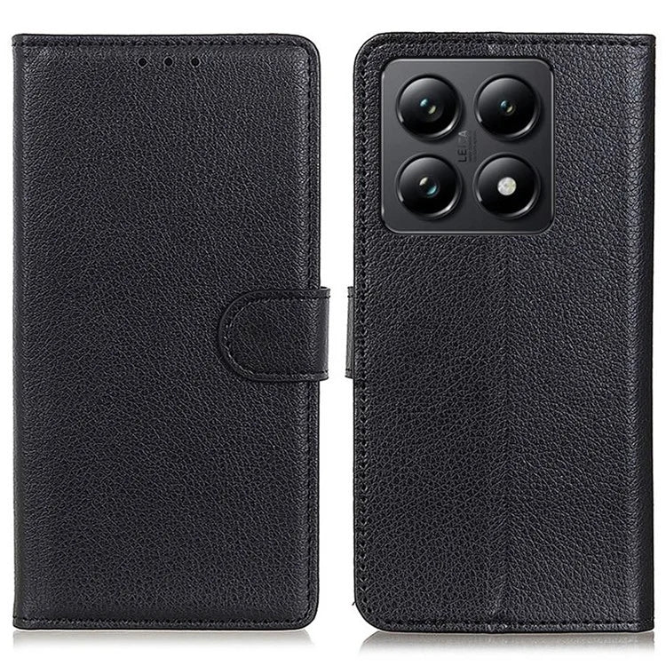 For Xiaomi 14T Pro Wallet Case PU Leather Phone Cover Litchi Texture