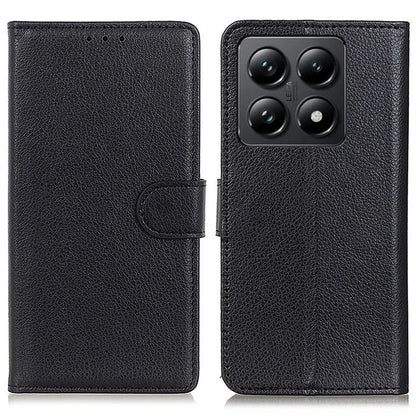 For Xiaomi 14T Pro Wallet Case PU Leather Phone Cover Litchi Texture