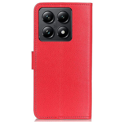 For Xiaomi 14T Pro Wallet Case PU Leather Phone Cover Litchi Texture