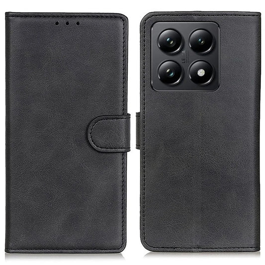 For Xiaomi 14T Pro Stand Wallet Case Cowhide Texture Leather Phone Cover