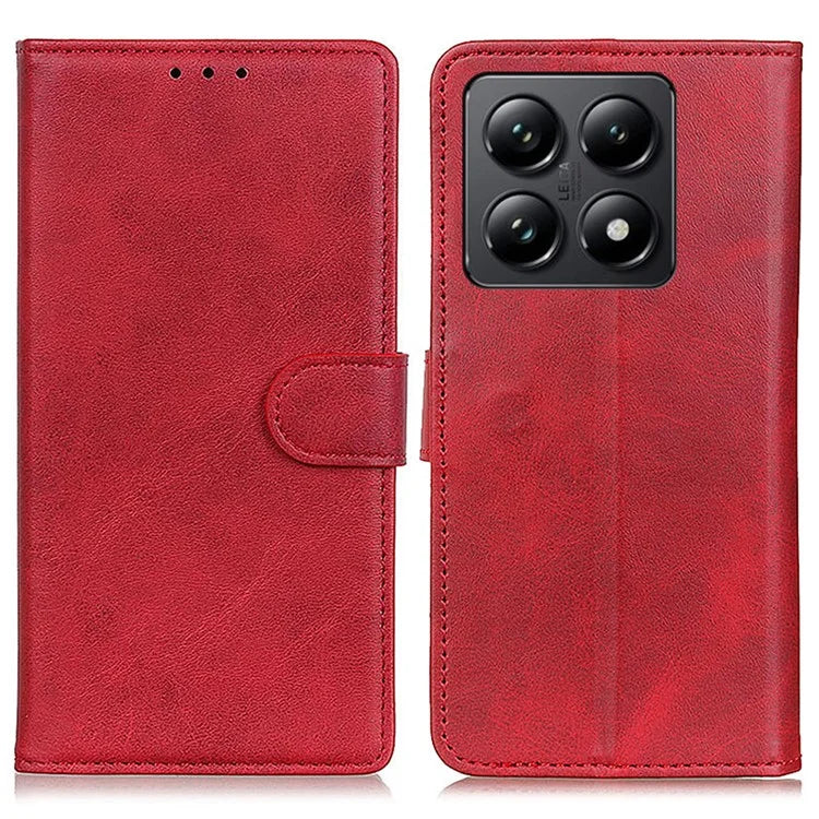 For Xiaomi 14T Pro Stand Wallet Case Cowhide Texture Leather Phone Cover