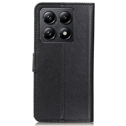 For Xiaomi 14T Wallet Case PU Leather Phone Cover Litchi Texture